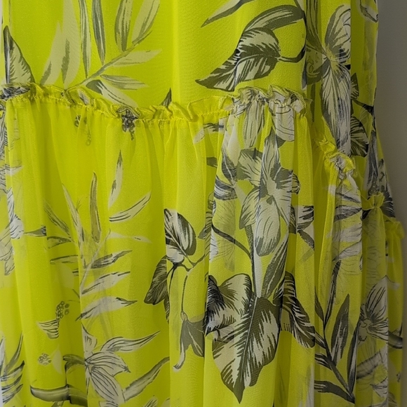 Malibu Yellow Floral Halter Dress - Picture 5 of 5